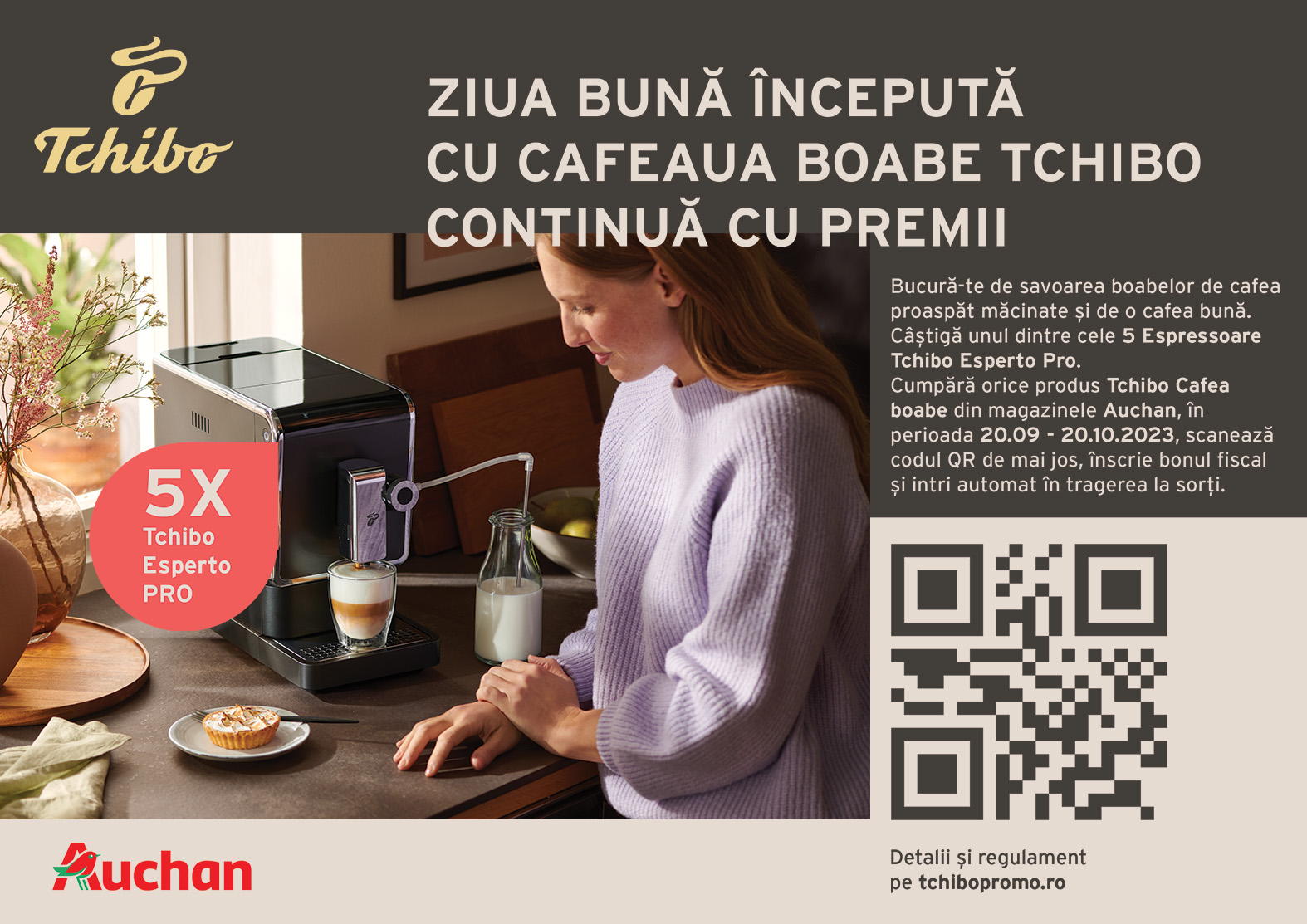 Campanie Auchan <br/> Tchibo Cafea Boabe <br/> 20.09.2023 - 20.10.2023