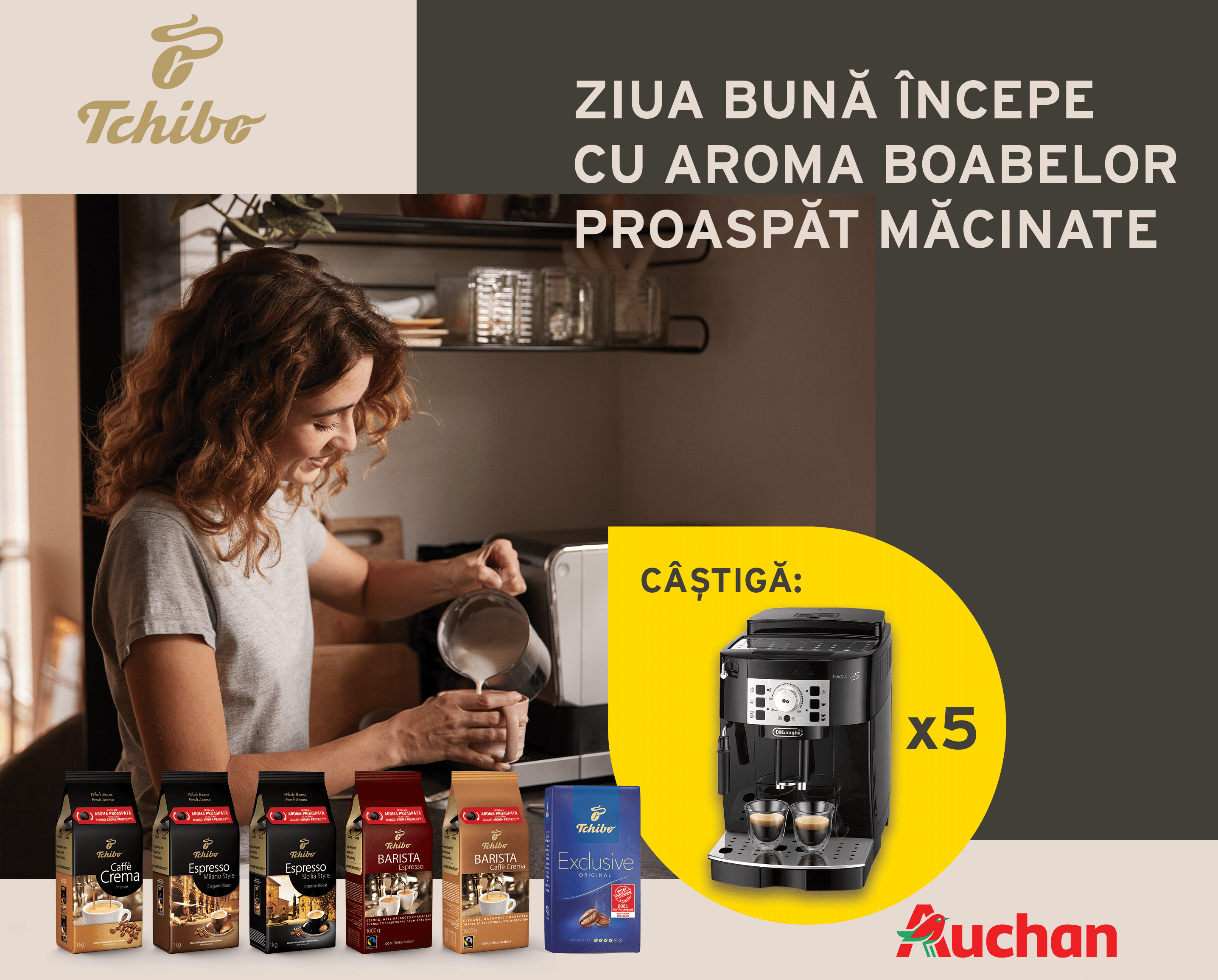 Campanie Auchan <br/> Tchibo Cafea Boabe <br/> 19.01.2022 - 19.02.2022